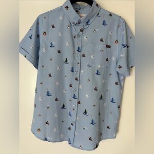 RSVLTS x Elf boys short sleeve button down shirt